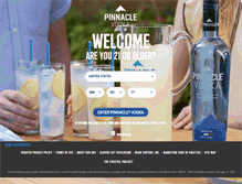 Tablet Screenshot of pinnaclevodka.com